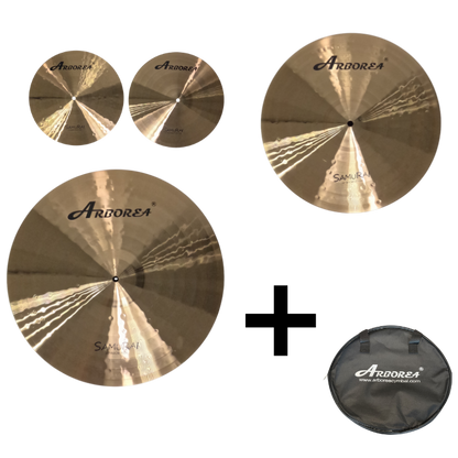 paquete completo para baterista samurai arborea 